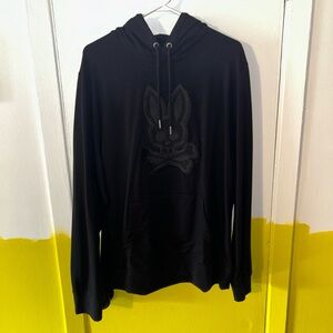 Psycho Bunny black on black hoodie- BRAND NEW NEVER BEEN WORN.